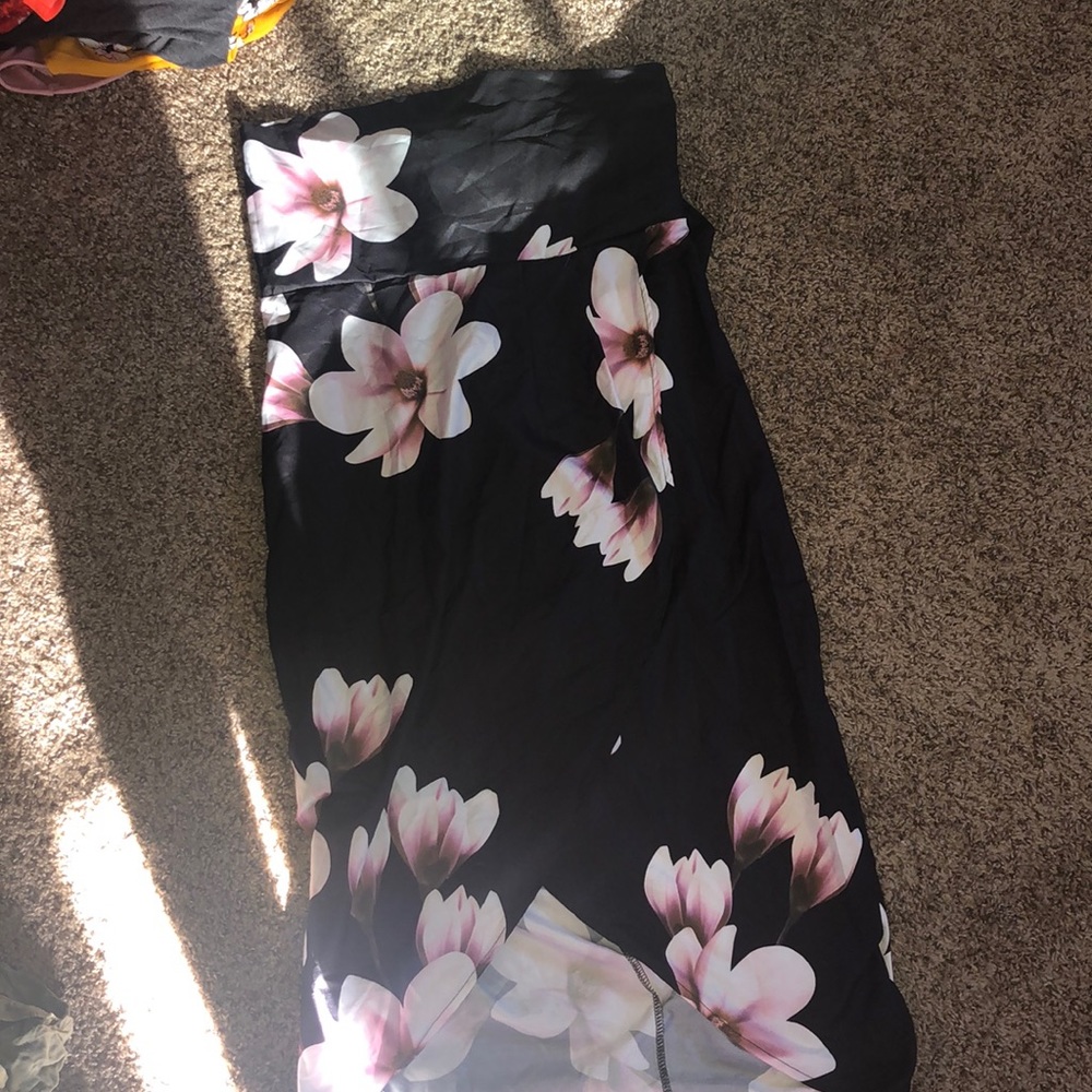 Silk Material Midi Dress